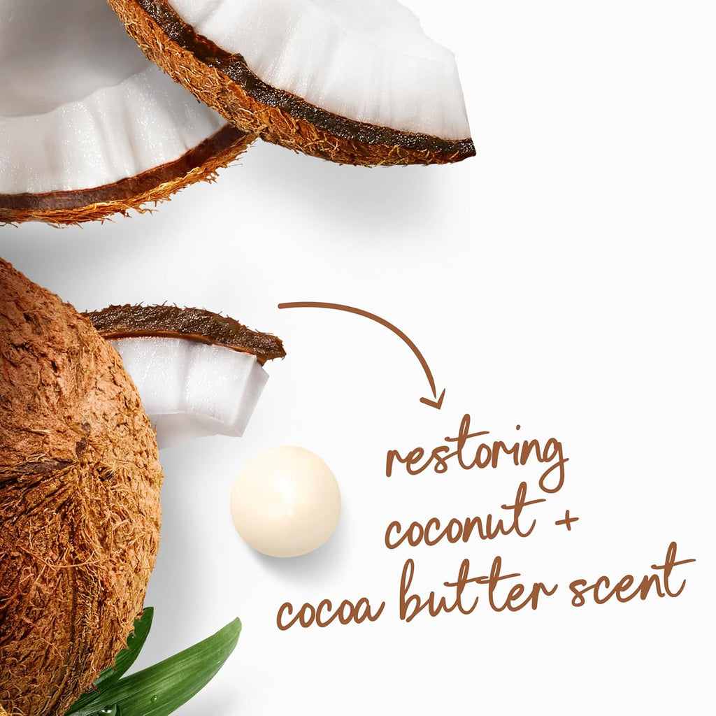 Gel douche Dove avec pompe, Beurre de coco et de cacao Restaurer pour une peau douce comme une lotion pendant 24 heures, nettoyant hydratant sans sulfates ni parabènes, 907 ml