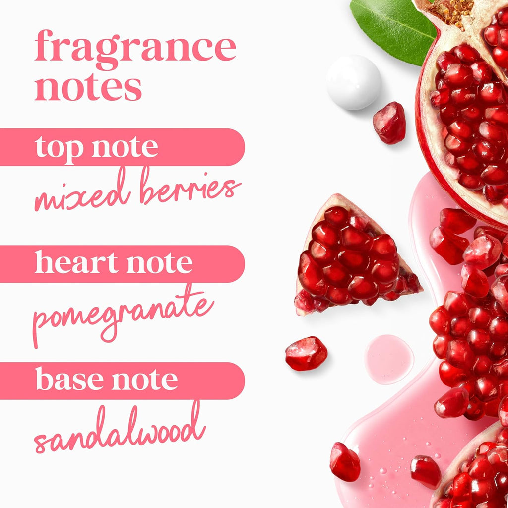 Pain lavant Dove au marc de pompe, grenade et hibiscus pour une peau douce et hydratée pendant 24 h, nettoyant hydratant pour la peau sans sulfates ni parabènes 30,6 oz