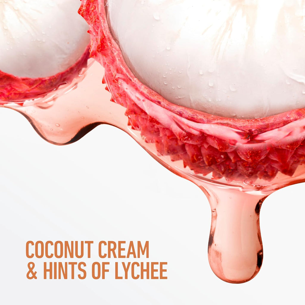 Pain de Toilette Solide Lait Végétal Noix de Coco & Sucre Litchi Revitalisant Douceur Dove, Lot de 4, pour une Peau Hydratée, Nettoyant Doux, Sans Sulfates ni Parabènes, Formule Biodégradable à 98%, 142 g