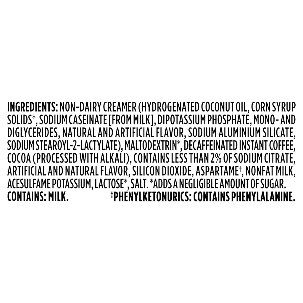 Mélange pour boisson instantanée style café Maxwell House, décaféiné et sans sucre, facile à préparer, 1 boîte, pour un café rapide le matin ou une gâterie l'après-midi, Café mocca suisse, lait casher, 124 g