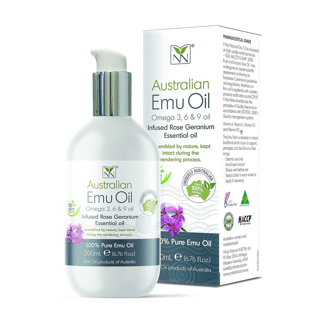 Australian Emu Oil Rose Geranium 200 ml