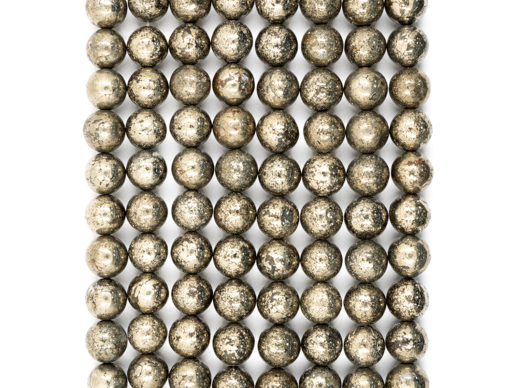 Quality Natural Pyrite  smoothy roundbeads,12mm,SKU#W1
