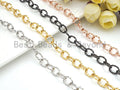 8x10mm Twisted Texturized Tubed Chain by Yard, sku#E510