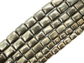 Quality Natural Pyrite Rectangular Beads, SKU#W16