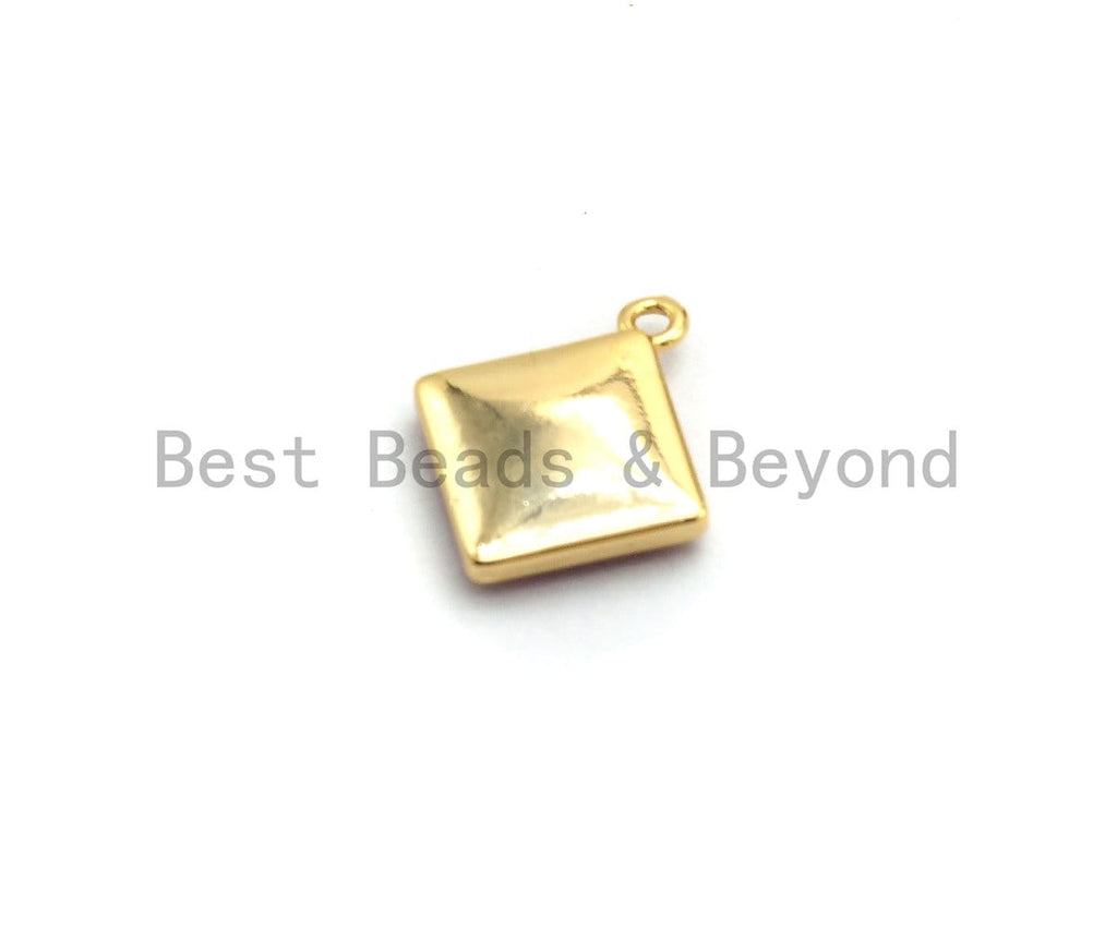 100% Natural PINK Color Shell Diamond Shape Charm, Fuchsia Color Shell Charm, Pink Shell Jewelry, 13x16mm,SKU#Z327