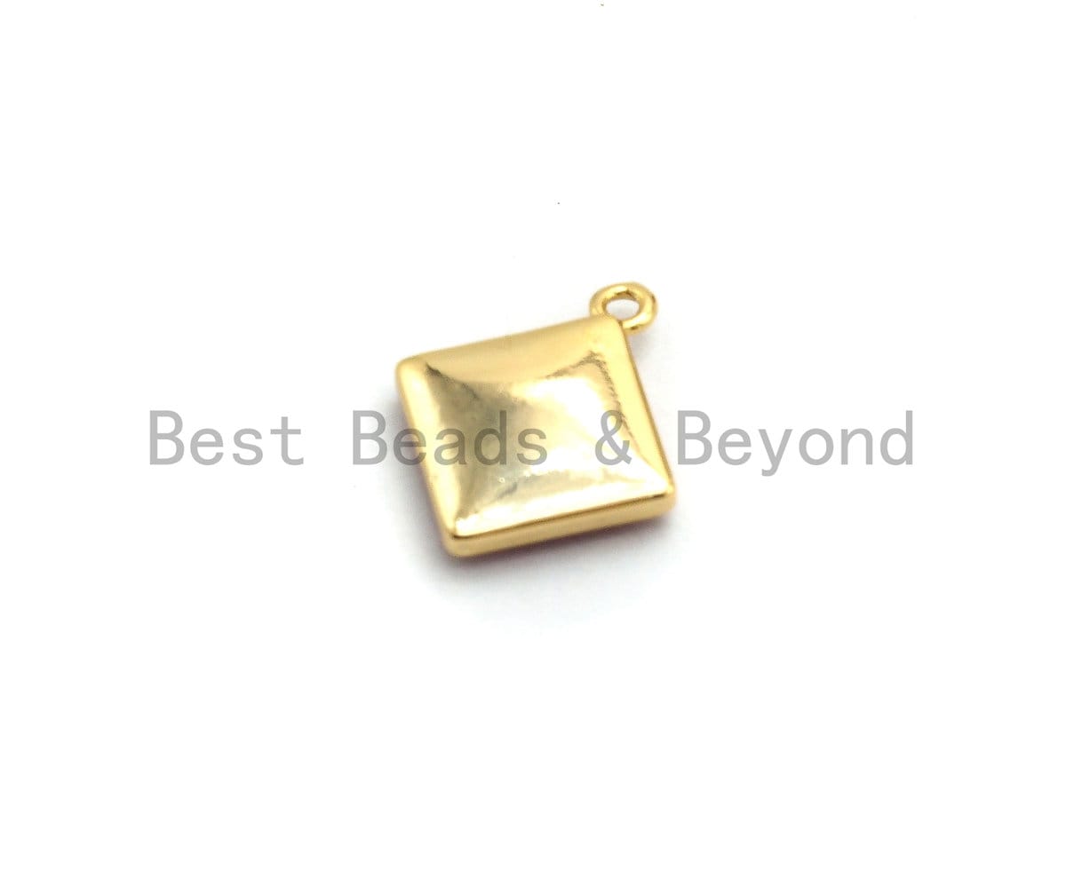 100% Natural PINK Color Shell Diamond Shape Charm, Fuchsia Color Shell Charm, Pink Shell Jewelry, 13x16mm,SKU#Z327