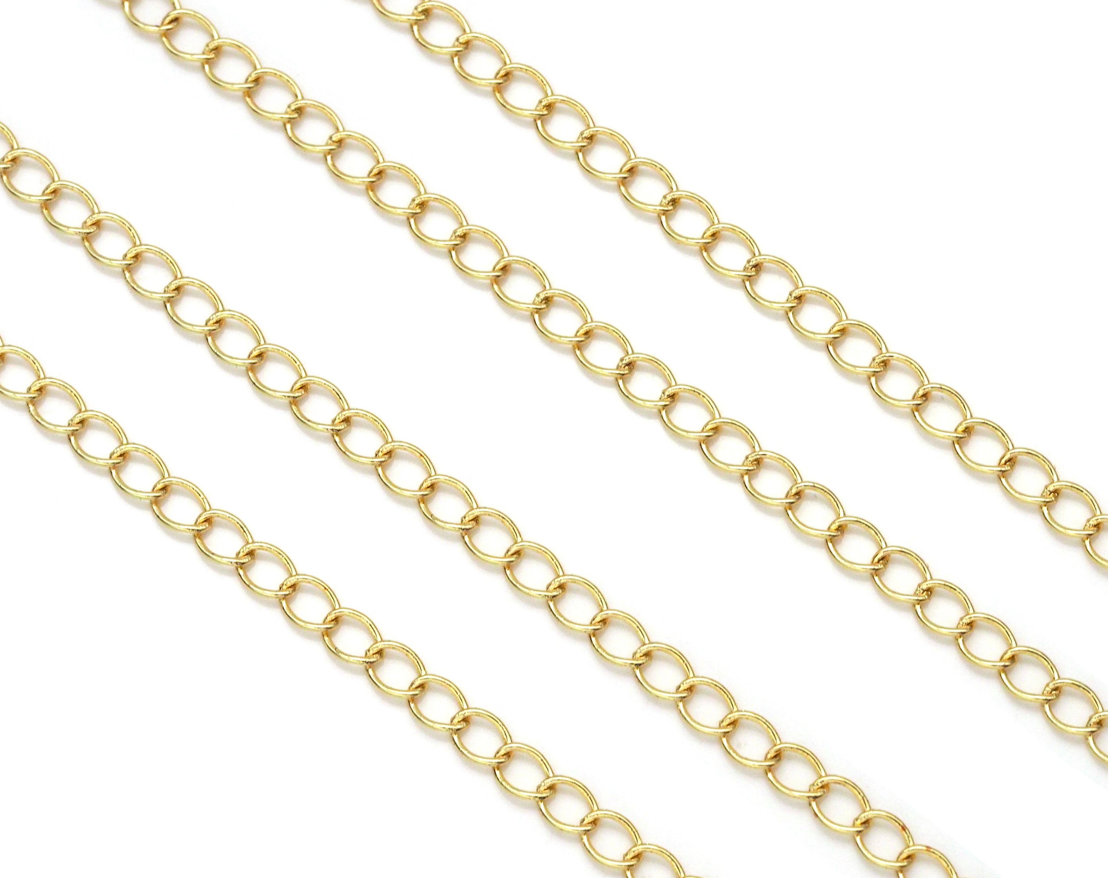 Thin Oval Link Chain by Yard, extension chain, sku#LX159