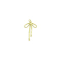 Gold Bowknot Shape Charm Pendant, Sku#LK1052