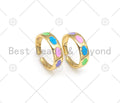 Colorful Enamel Hamsa Hand Adjustable Ring, Sku#LD151
