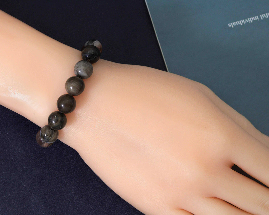 Petrified Wood Stretchy Bracelet, Sku#EF123