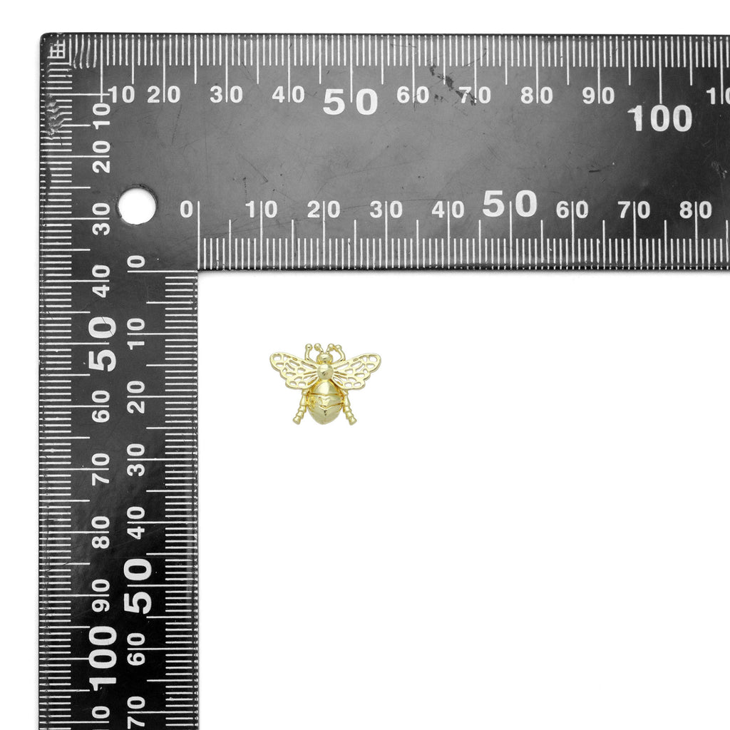 Slippy Gold Insect Shape Stud Earrings, Sku#LX666
