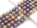 High Quality Plated Natural Mookaite beads,Round Faceted Beads,6mm/8mm/10mm Gemstone Beads, 15.5inch FULL strand, SKU#UA91