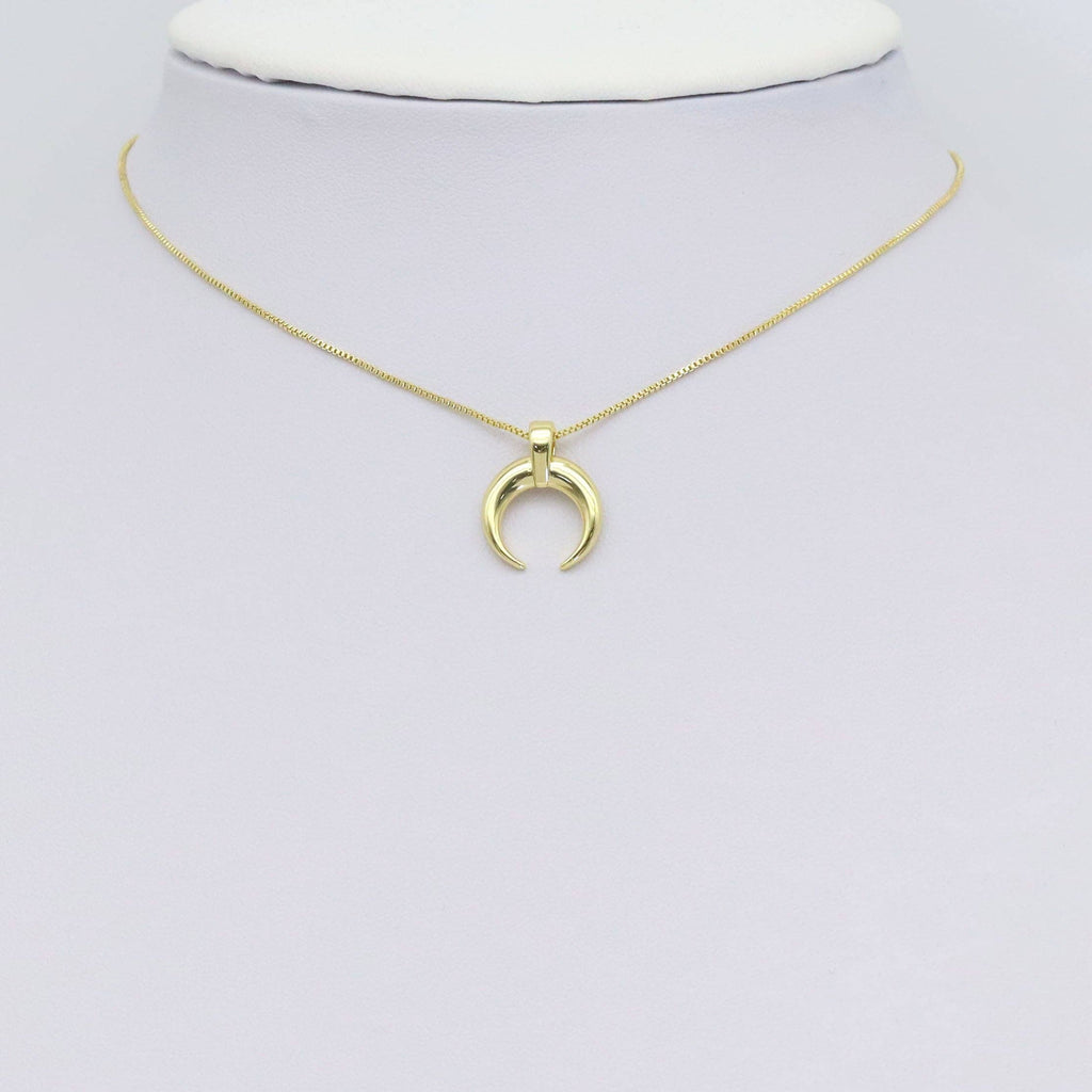 Gold Horn Shape Charm, Sku#Y929