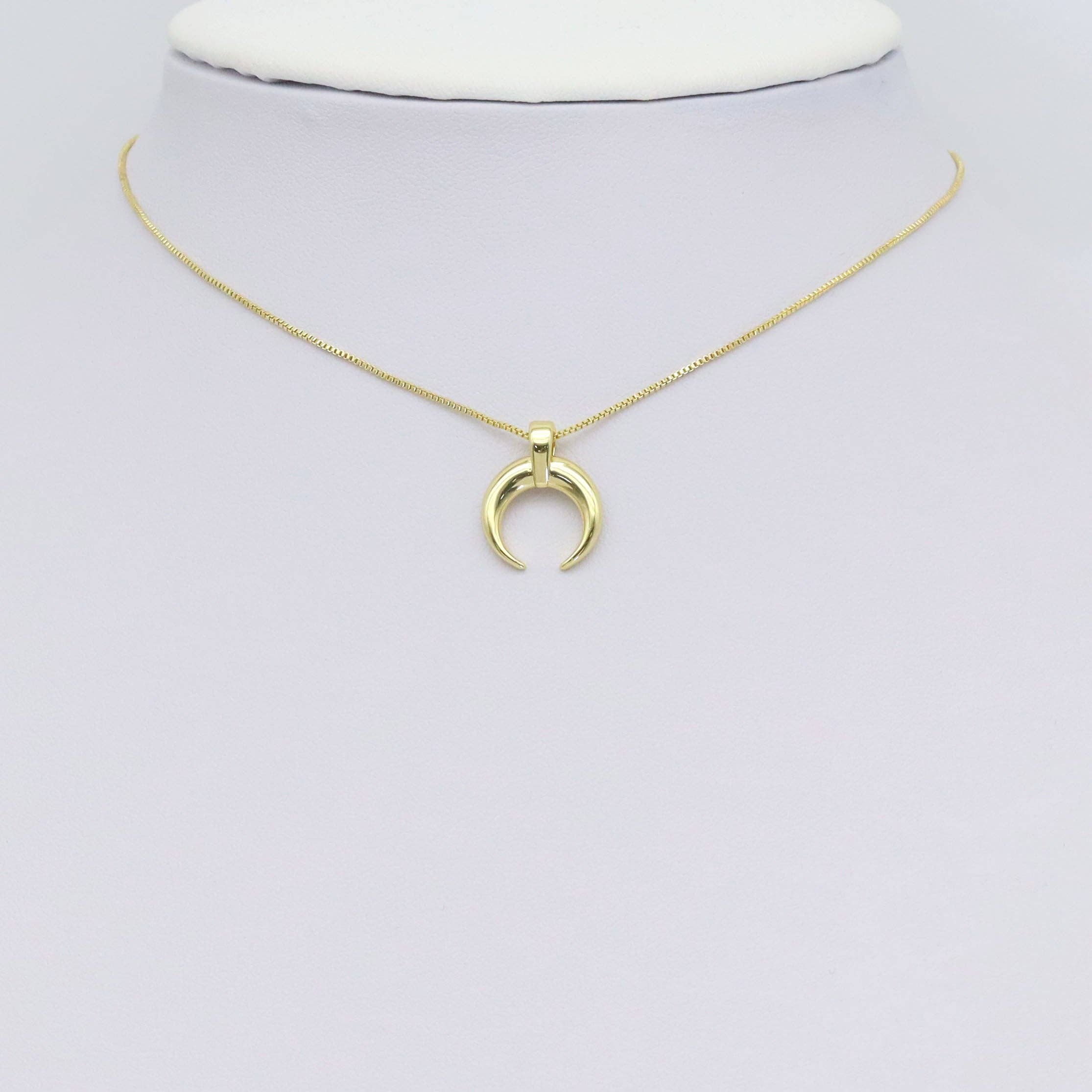 Gold Horn Shape Charm, Sku#Y929