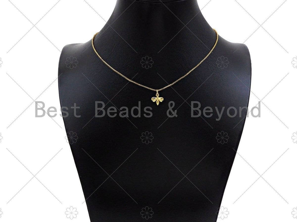Dainty Gold Bee Charm, Sku#Y400