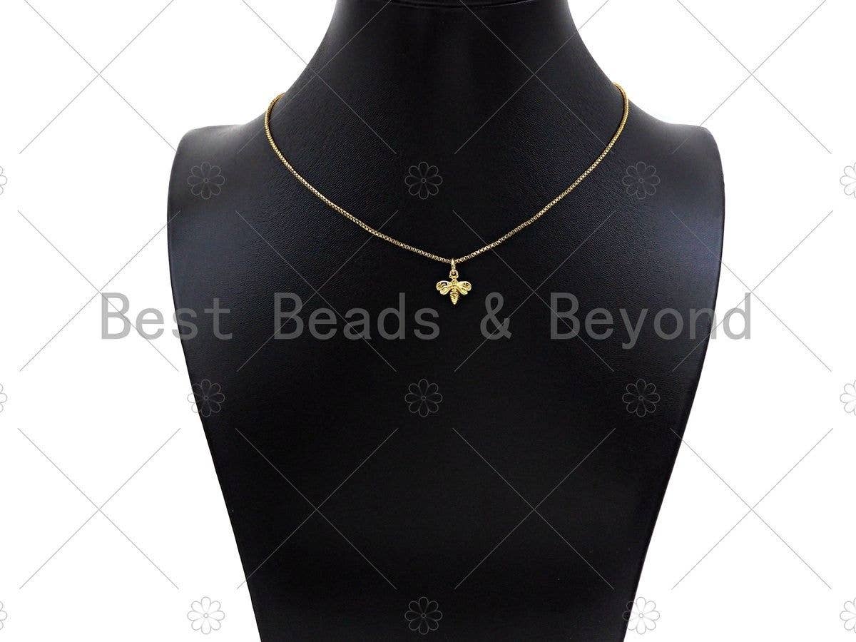 Dainty Gold Bee Charm, Sku#Y400