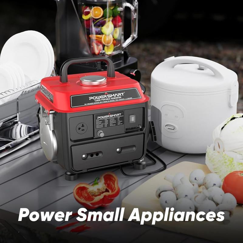 Powersmart 1200-Watt Portable Generator with Super Quiet, Ultralight for Camping, Storm Weather, PS50, Hurricane Season, Generators for House Power, Fuse Machine