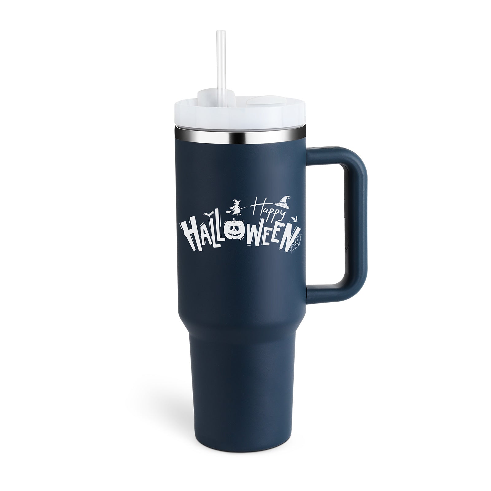 Gobelet isotherme 1,2 L avec poignée et paille, en acier inoxydable, anti-déversement, tasse à café isotherme sous vide avec couvercle, mug conique, cadeaux pour la Saint-Valentin, convient pour la voiture, la salle de sport, le bureau, les voyages