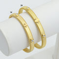 Flower Dot CZ Bangle Adjustable Bracelet, Sku#O125