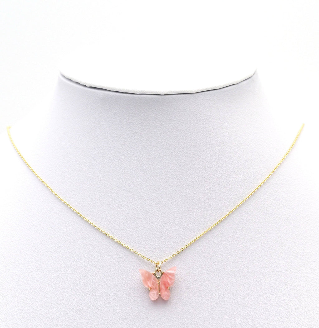 Colorful Butterfly Necklace, Sku#FH219