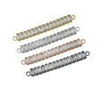 Rectangle CZ Long Bar Charm, Sku#Y642
