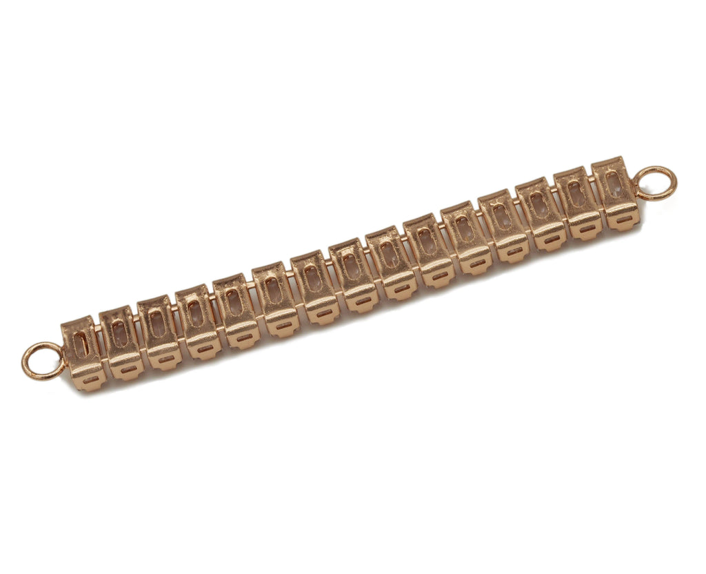 Rectangle CZ Long Bar Charm, Sku#Y642