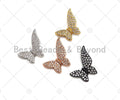CZ Micro Pave Butterfly Shape Pendant, sku#L283