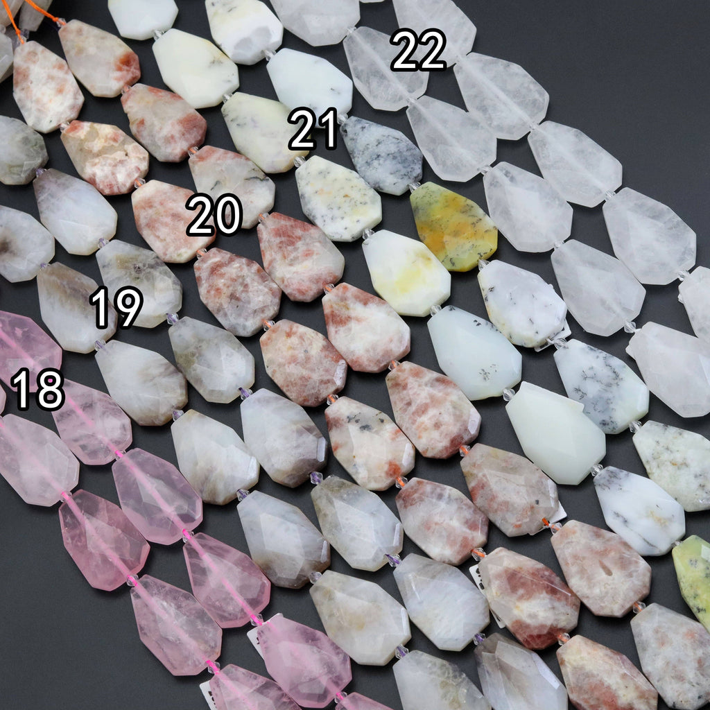 25x40mm Flat Teardrop Beads, Sku#U1816