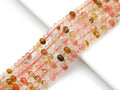 Natural Golden Quartz Rondelle Smooth Beads, Sku#U1415