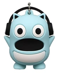 BLUE HAM HAM 3D KEYCHAIN - MOUTH OPEN
