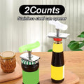 2 Counts Stainless Steel Jar Opener for Easy Opening, Vibrant White & Green Color Combo - Compact Can Opener for Elderly