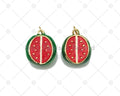 Enamel Watermelon Charm, Sku#Y569