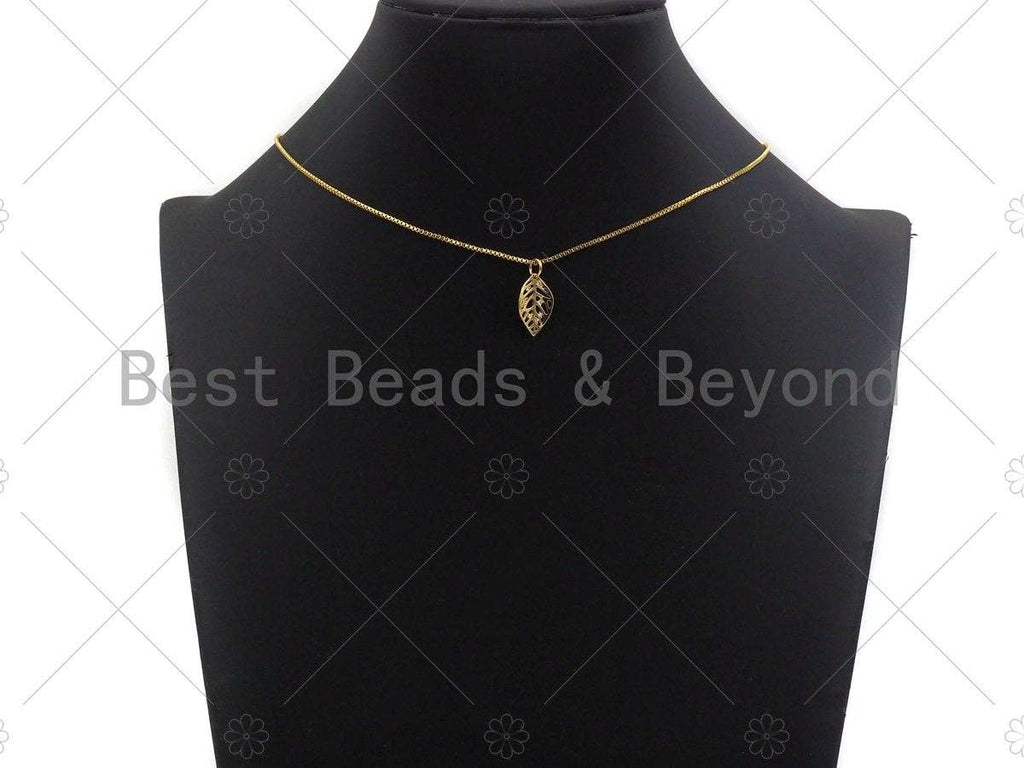 Leaf Shape Charms, Gold Silver Rose Gold Leaf Charms, Leaf Pendant, Leaf Necklace Charms, 10x16mm, Sku#Y338
