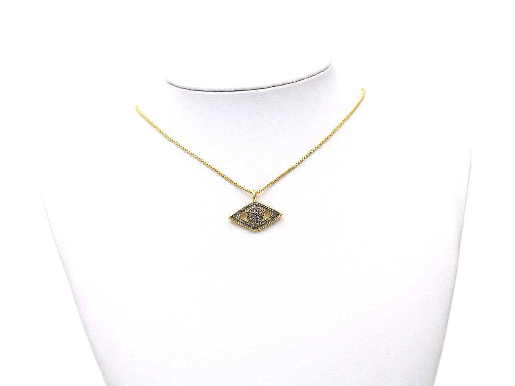 CZ Evil Eye Charm, Sku#LK583