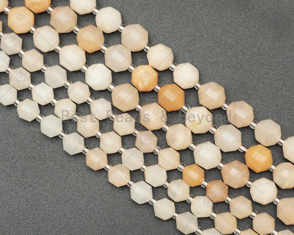 Pink Aventurine Double Point Beads, Sku#U1303