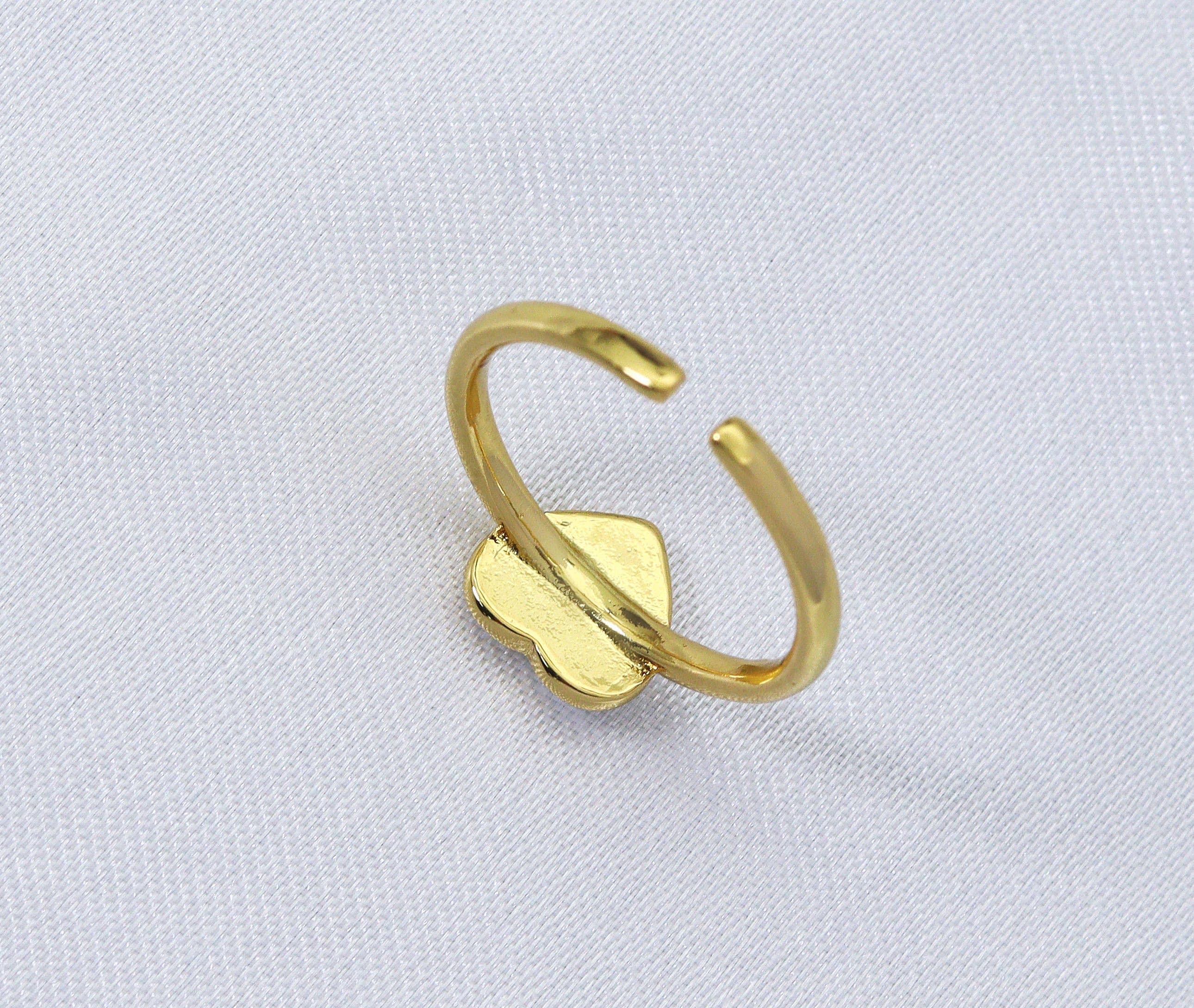 Enamel Heart Adjustable Ring, Sku#X332