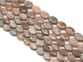 Natural Quality Faceted Oval Peach Moonstone Beads, SKu#HY6