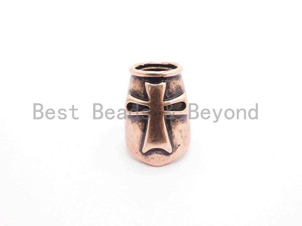 Antique Silver/Gold/Copper Spartan Helmet Bead, For Paracord Survival Bracelet Keychains Making, Men's Bracelet DIY, 12x17x13mm, sku#Y124