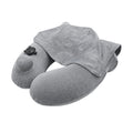 Portable Men And Women Travel Hooded Inflatable U-shaped Pillow