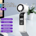 Mini Handheld Turbo Fan Foldable Design 1-199-Speed Wind 4000Mah Rechargeable Digital Display Protable Pocket Fans for Outdoor