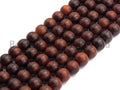 Natural Smooth Round Wood beads, 6mm/8mm/10mm/12mm Natural Brown Wood beads, Natural  Wood Grain Beads, 15.5inch strand,SKU#U470
