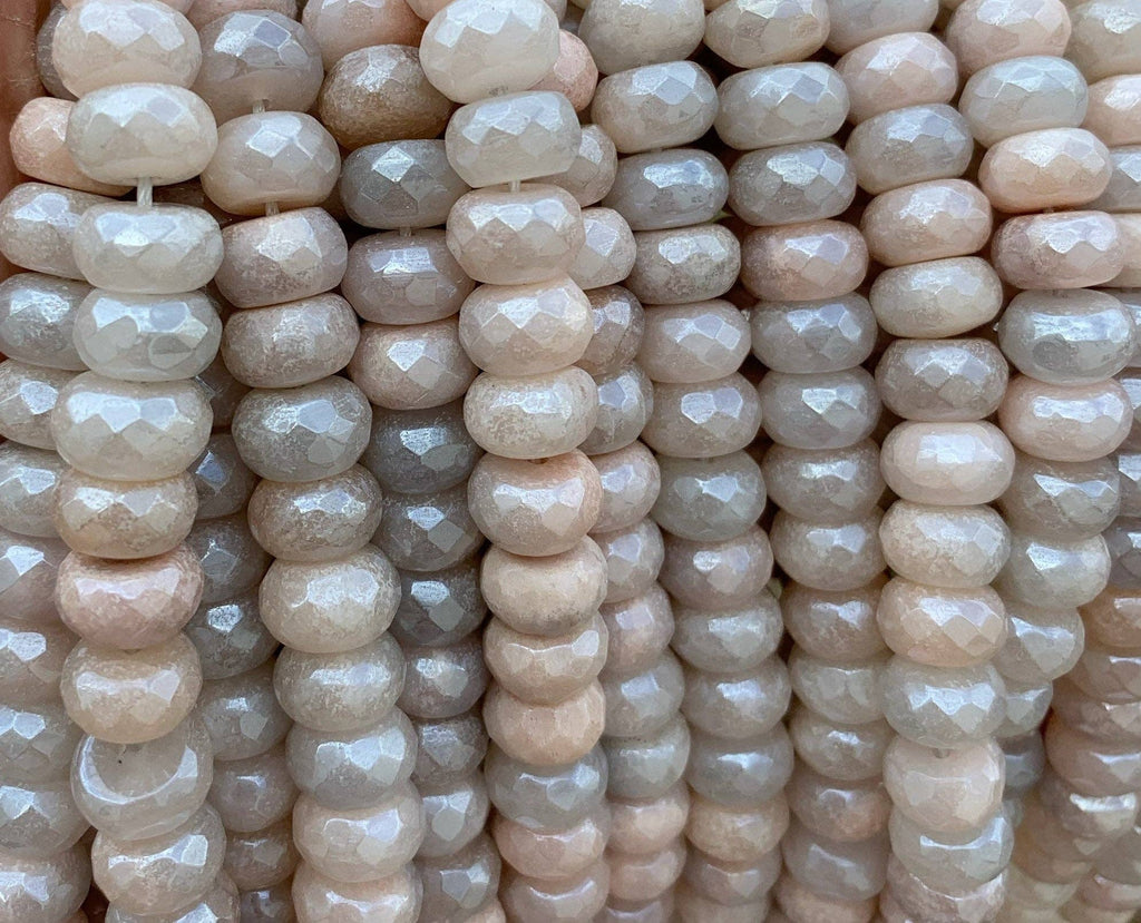 Mystic Plated Aventurine Rondelle Shape Beads, Sku#UA40P