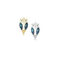Abalone Mother of Pearl Night Owl Charm Pendant, Sku#WL10