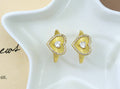 CZ Heart Adjustable Ring, Sku#X329
