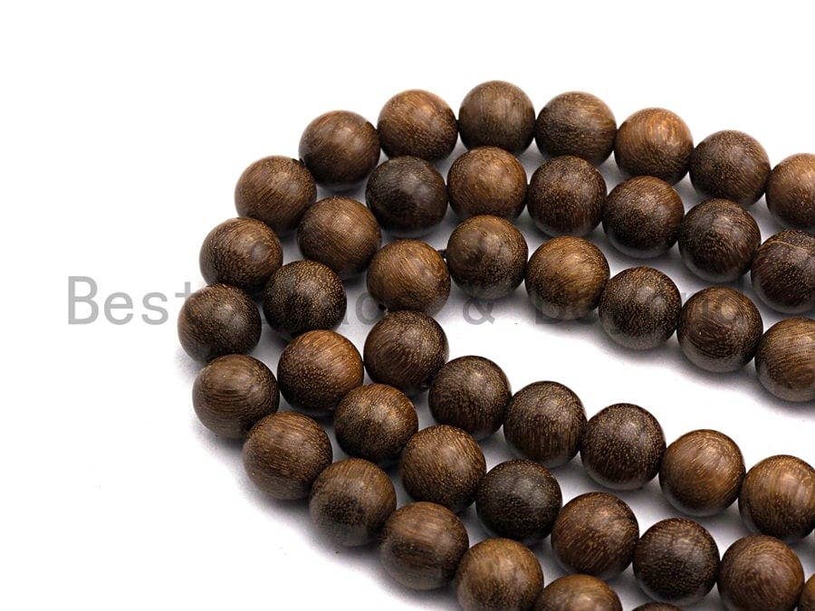 Natural Smooth Round Wood beads, 6mm/8mm/10mm/12mm Natural Brown Wood beads, Natural  Wood Grain Beads, 15.5inch strand,SKU#U469
