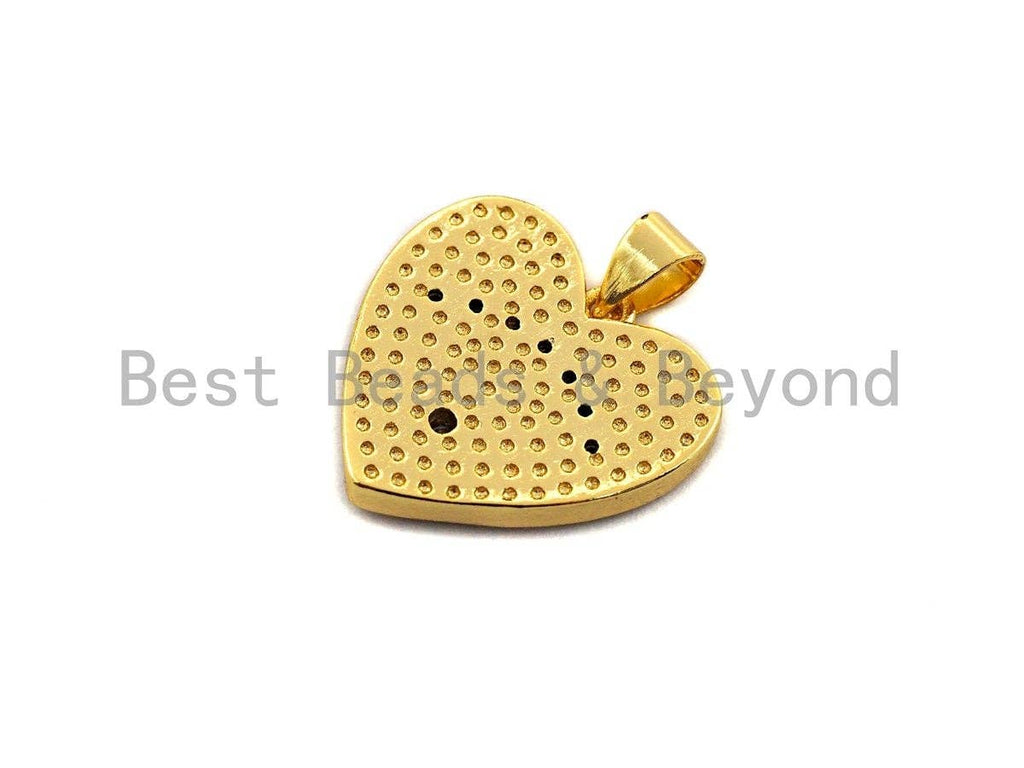 Enamel White/Red/Black Evil eye on Heart pendant, Enamel heart charm, Protection Evil eye charm, 19mm, sku#Z639