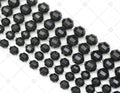 Black Onyx Double Point Beads, Sku#U1310