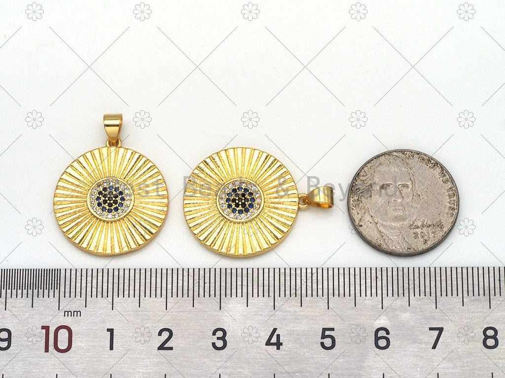 CZ Evil Eye Charm, Sku#LK561