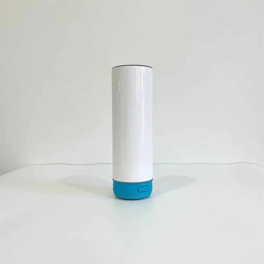 Lot de 20oz Gobelet Bluetooth à sublimation. Gobelets Musicaux avec Couvercle, Haut-parleur et Paille