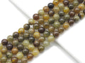 Genuine Quality Green Garnet Round Smooth Beads, Sku#U1387